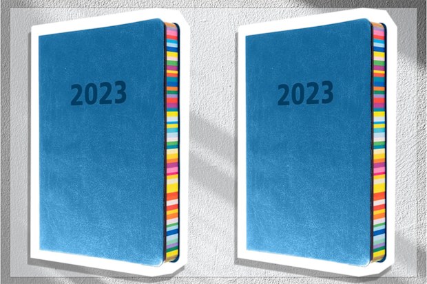 9PR: Collins Edge Day to Page 2023 Diary, Size A5, Teal