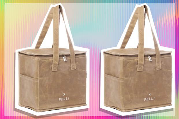 9PR: Pelli Bags 'Chill Homie' - Large Waxed Canvas Cooler Bag