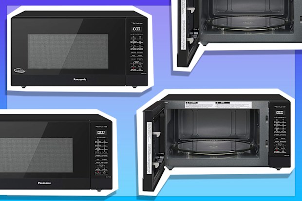 9PR: Panasonic 44L 1100W Cyclonic Inverter Microwave Oven, Black