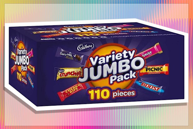 9PR: Cadbury Variety Jumbo Pack, 110-pack 