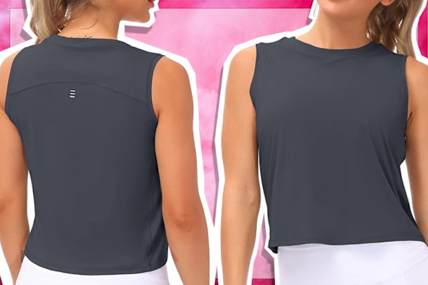 9PR: The Gym People grey tank top.