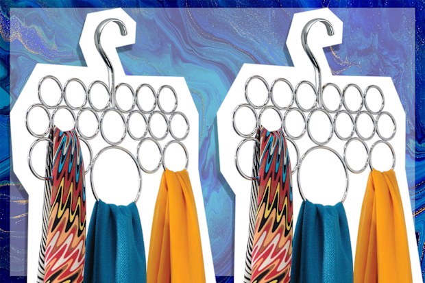9PR: InterDesign Axis Scarf Holder, Silver