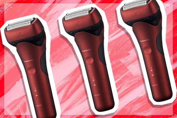 9PR: Panasonic 3 Blade Wet/Dry Shaver, Red
