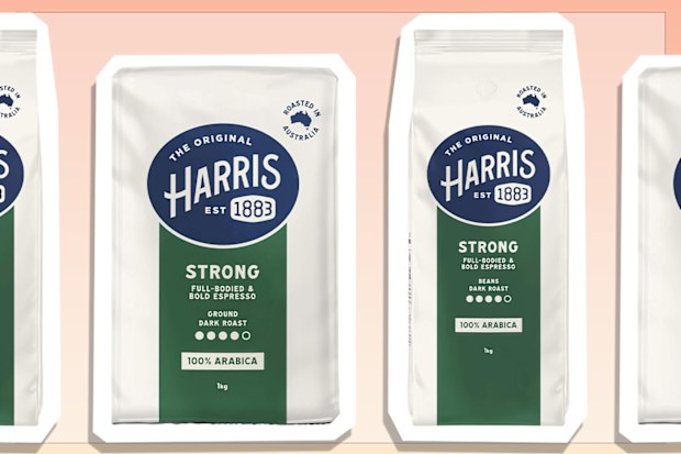 9PR: Harris Strong Ground Coffee, 1kg and Harris Strong Coffee Beans, 1kg