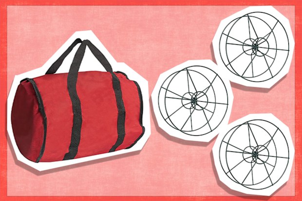 9PR: Dazzle Bright Christmas Lights Storage Bags, 3 Metal Reels