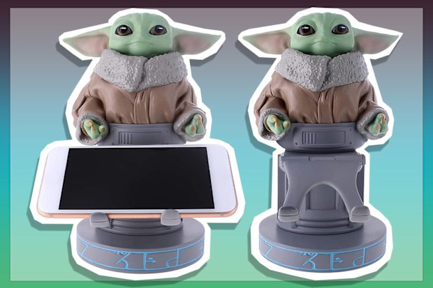 9PR: Koch Media Cableguy Grogu Seeing Stone Phone Holder Stand