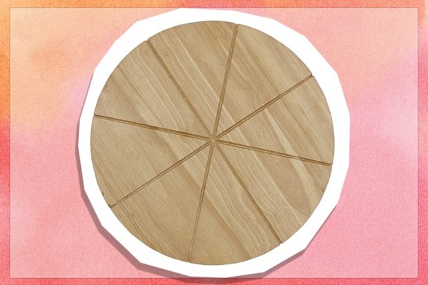9PR: Checkered Chef Pizza Cutting Board, 13.5 Inch