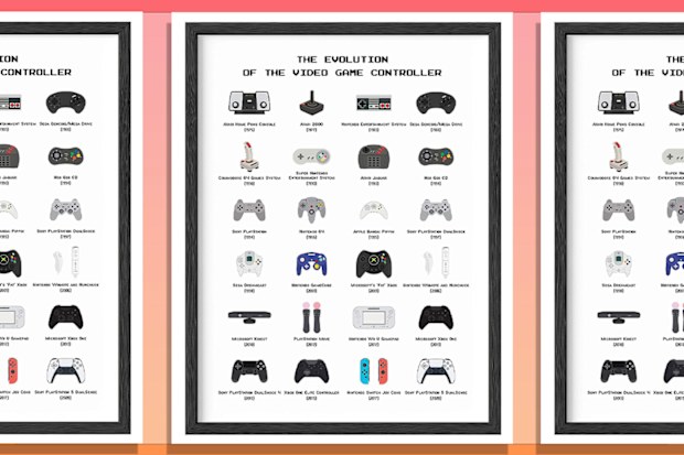 9PR: Haus and Hues Retro Video Game Controller Poster