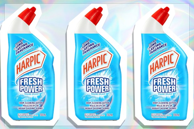 9PR: Harpic Fresh Power Liquid Toilet Cleaner, Marine Splash, 700mL