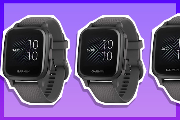 9PR: Garmin Venu Sq, GPS Smartwatch with Bright Touchscreen Display, Up to 6 Days of Battery Life, Black