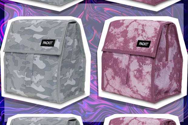 9PR: PackIt Freezable Lunch Bag, Arctic Camo and Mulberry
