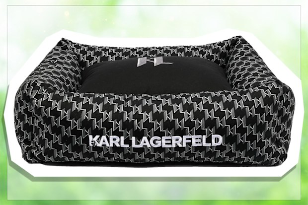 9PR: Karl Lagerfeld K/Pet Monogram-Print Dog Bed