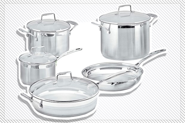 9PR: Scanpan Impact 5-Piece Cookware Set, Silver