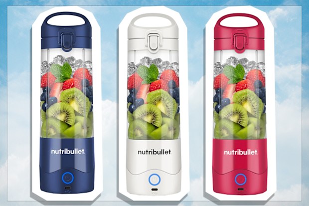9PR: NutriBullet Portable Blender, Navy, White and Magenta