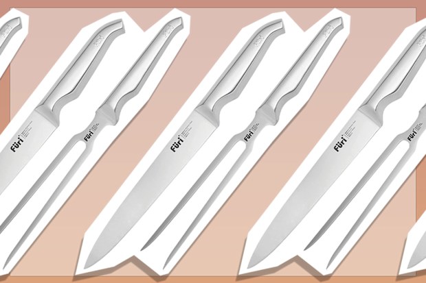9PR: Furi Pro Carving Knife 2-Pieces Set, Silver