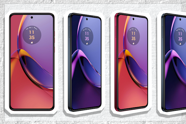 9PR: Motorola G84, Viva Magenta and Midnight Blue