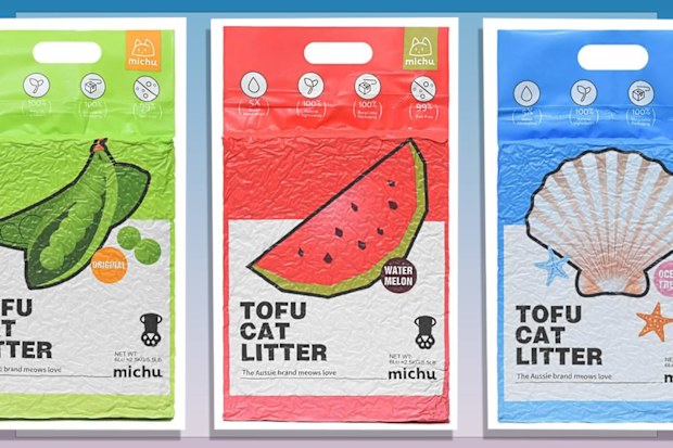 9PR: Michu Gen3 Tofu Cat Litter, 6L in Green Tea, Watermelon and Ocean Fresh scents