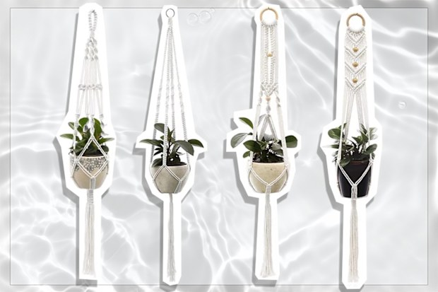 9PR: Botanio Cotton Rope Hanging Planters Set