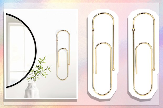 9PR: Bendo CLIP LUXE' Wall Hook, GOLD
