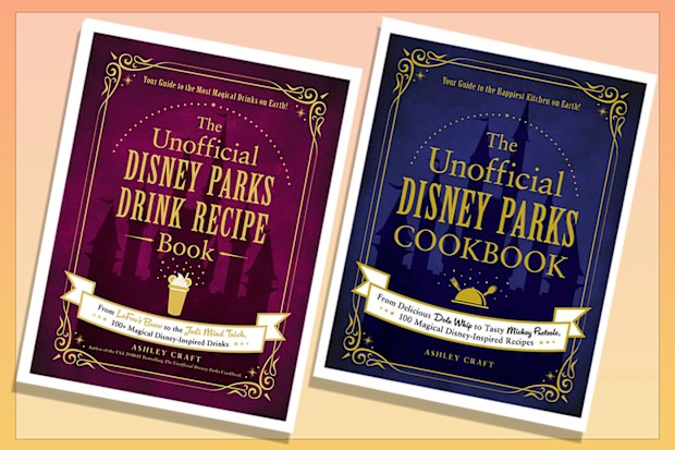 9PR: The Unofficial Disney Parks Drink Recipe Book and The Unofficial Disney Parks Cookbook, by Ashley Craft book covers