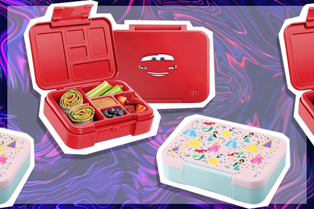 9PR: Simple Modern Bento Lunch Box, Disney Princesses and Lightening McQueen