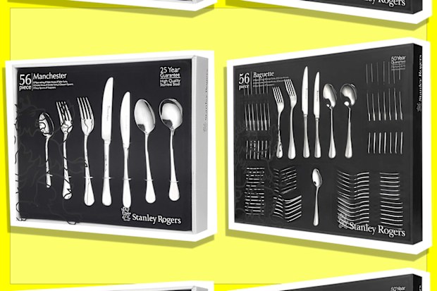 9PR: Stanley Rogers Manchester Cutlery 56-Piece Set and Stanley Rogers Baguette Cutlery 56-Piece Set