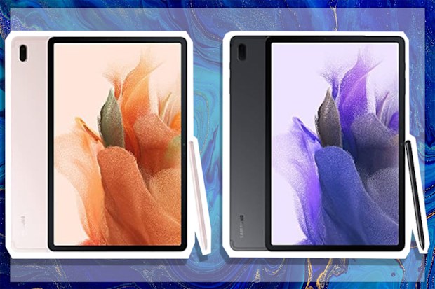 9PR: Samsung Galaxy Tab S7 FE Wi-Fi 64GB, Light Pink and 128GB, Black