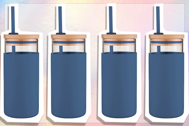 Avanti Glass Smoothie Tumbler, 500ml, Navy