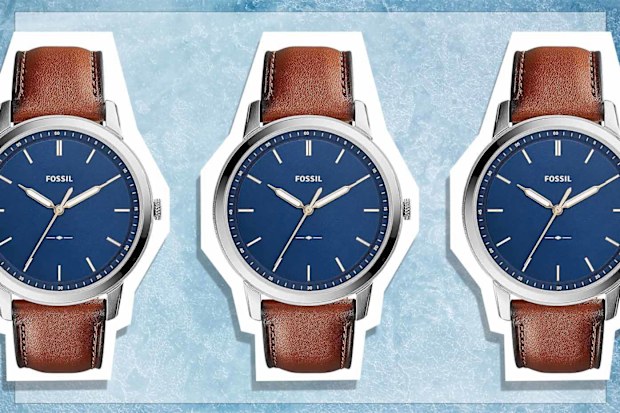 9PR: Fossil Men's the Minimalist Stainless Steel Slim Casual Quartz Watch