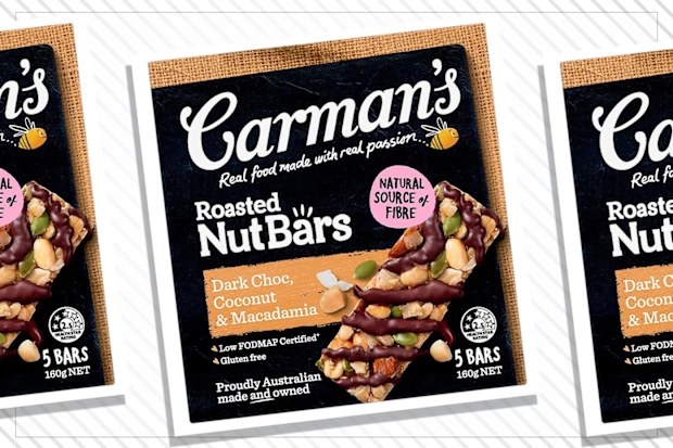 9PR: Carman's Dark Chocolate, Coconut & Macadamia Nut Bars