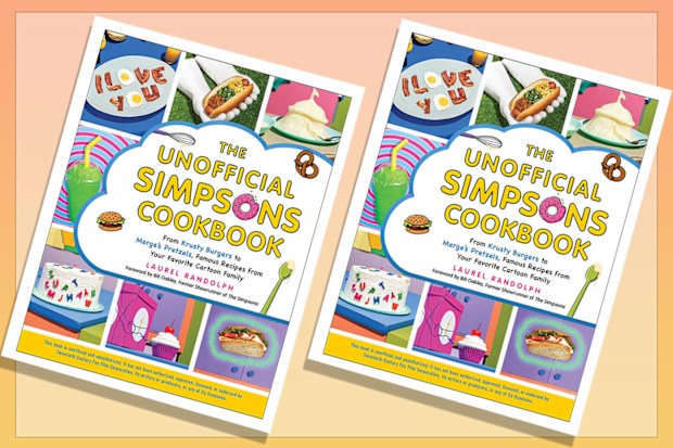 9PR: The Unofficial Simpsons Cookbook: From Krusty Burgers to Marge's Pretzels, Famous Recipes from Your Favorite Cartoon Family, by Laurel Randolph