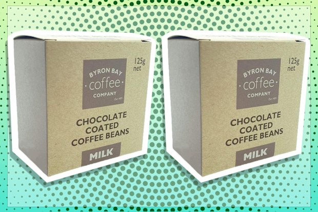 9PR: Byron Bay Coffee Company Milk Chocolated Coated Coffee Beans, 125g