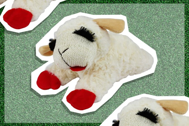 9PR: Multipet Lamb Chop Squeaky Plush Dog Toy