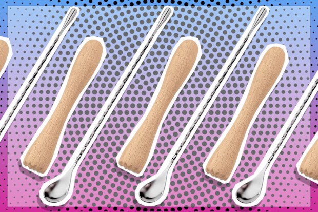 9PR: Wooden Cocktail Muddler and Stainless Steel Spiral Mixing Spoon