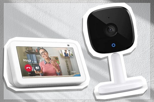 9PR: Echo Show 5 (2nd Gen) | Glacier White + Eufy T8400CW4 Security 2K Indoor Camera Tilt