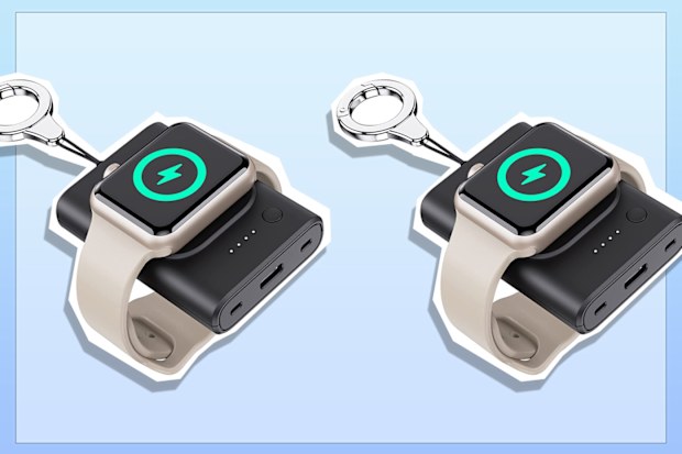 9PR: Portable Wireless Charger for Apple Watch, 1800mAh Watch Charger Compatible with Apple Watch