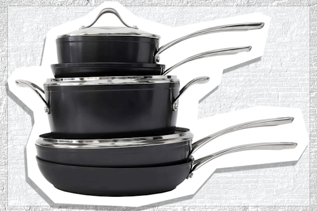 9PR: salt&pepper Tan-ium 5-Piece Cookware Set