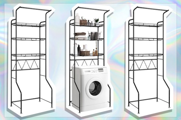 9PR: 3-Tier Over Washing Machine Shelf Steel Freestanding Laundry Shelf Storage Organiser
