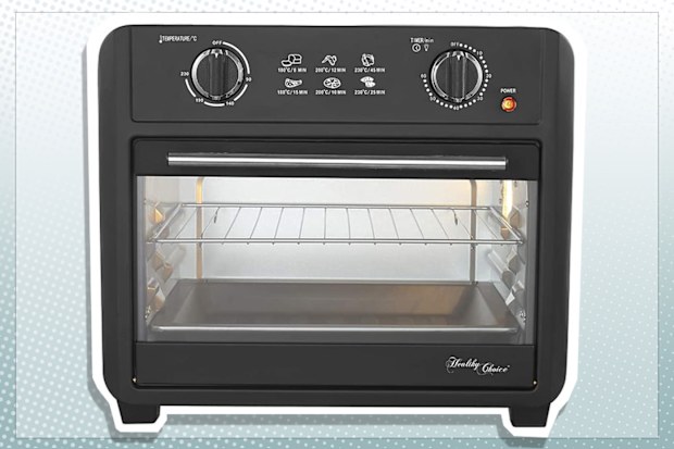 9PR: Healthy Choice 23L Air Fryer Mini Benchtop Convection Oven