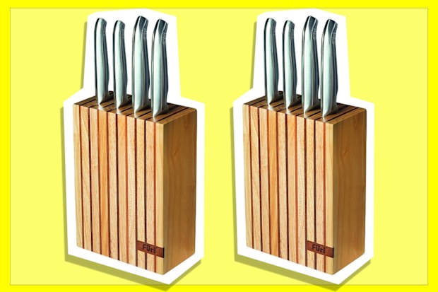 9PR: Furi Pro Wooden Knife Block 5-Piece Set 
