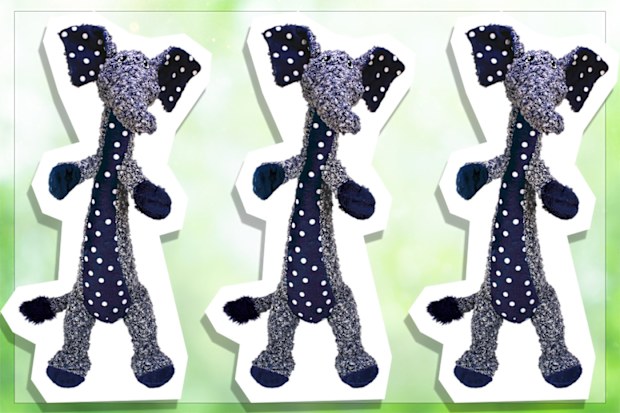 9PR: KONG Shakers Luvs Elephant Fetch Toy 