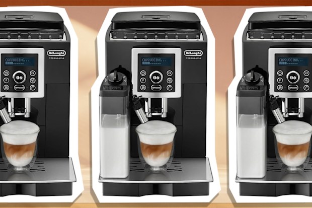 9PR: De'Longhi Cappuccino, Fully Automatic Bean to Cup Coffee Maker, Black