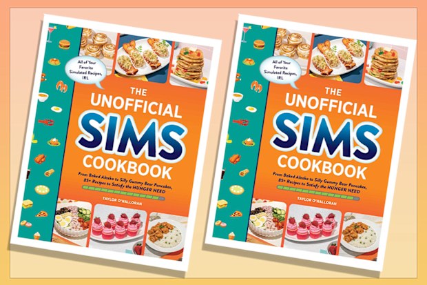 9PR: The Unofficial Sims Cookbook: From Baked Alaska to Silly Gummy Bear Pancakes, by Taylor O'Halloran book cover