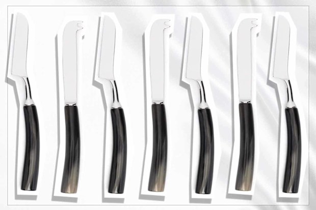 9PR: Brunello Cucinelli stainless steel cheese knives (set of 2)