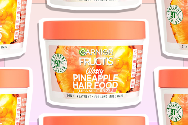 9PR: Garnier Fructis Hair Food Glossy Pineapple Mask For Long Dull Hair, 390mL