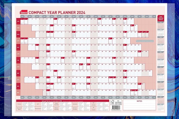9PR: Sasco 2024 Compact Year Planner 