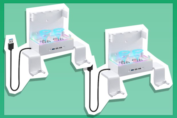 9PR: Mcbazel Wall Mount Cooling Fan for Xbox Series S With RGB Lighting