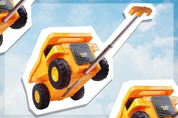 9PR: PUQU Yellow Monster Truck Kids Suitcase