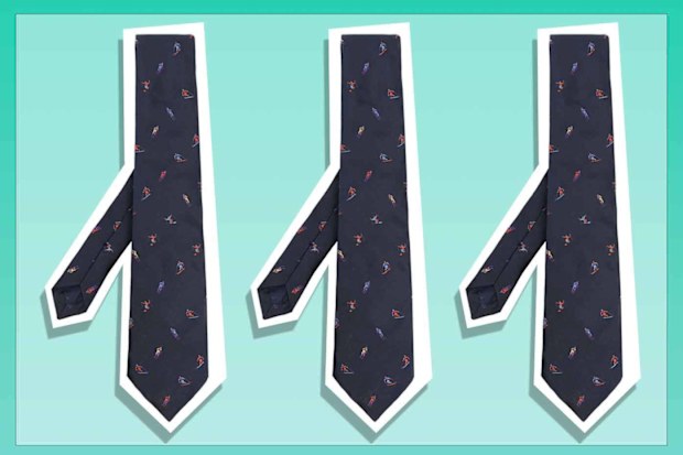 9PR: Paul Smith Embroidered Silk Tie