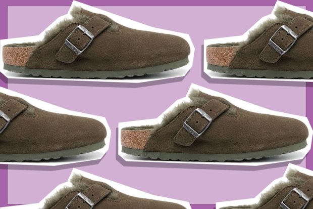 9PR: Birkenstock Boston VL Suede Slides